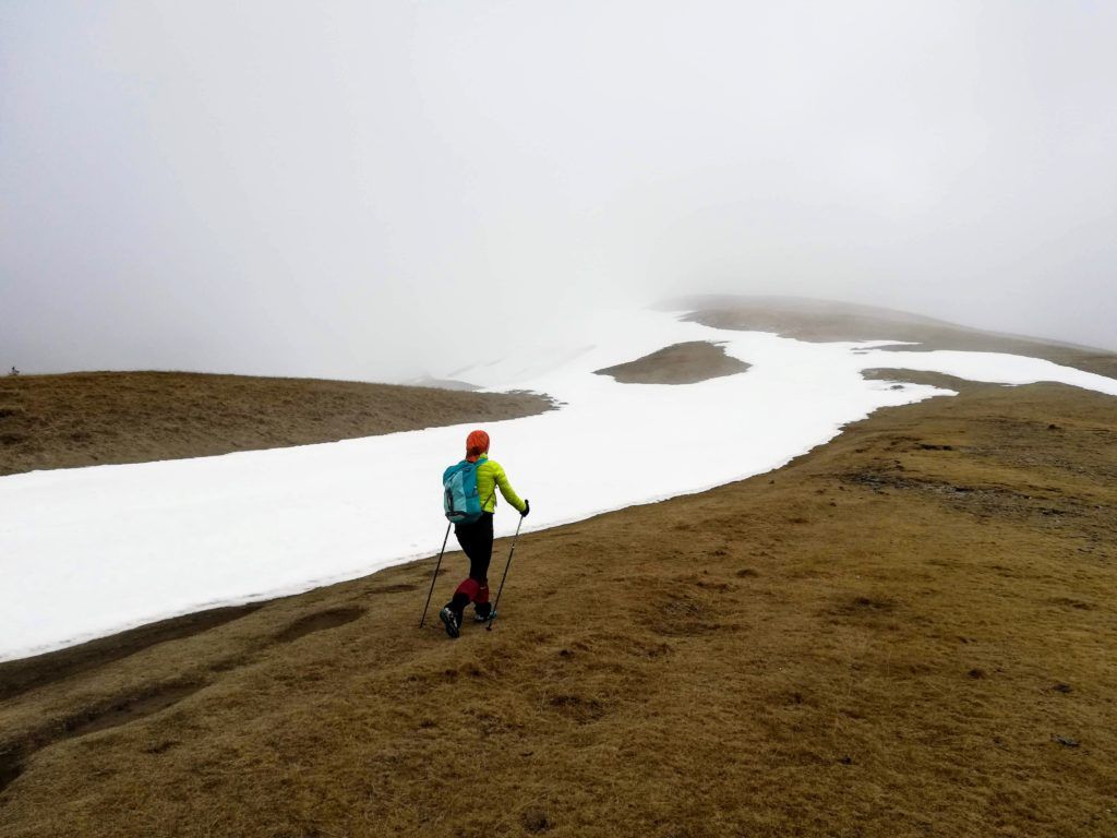 Baiului ridge in mid April, just below 1700 m