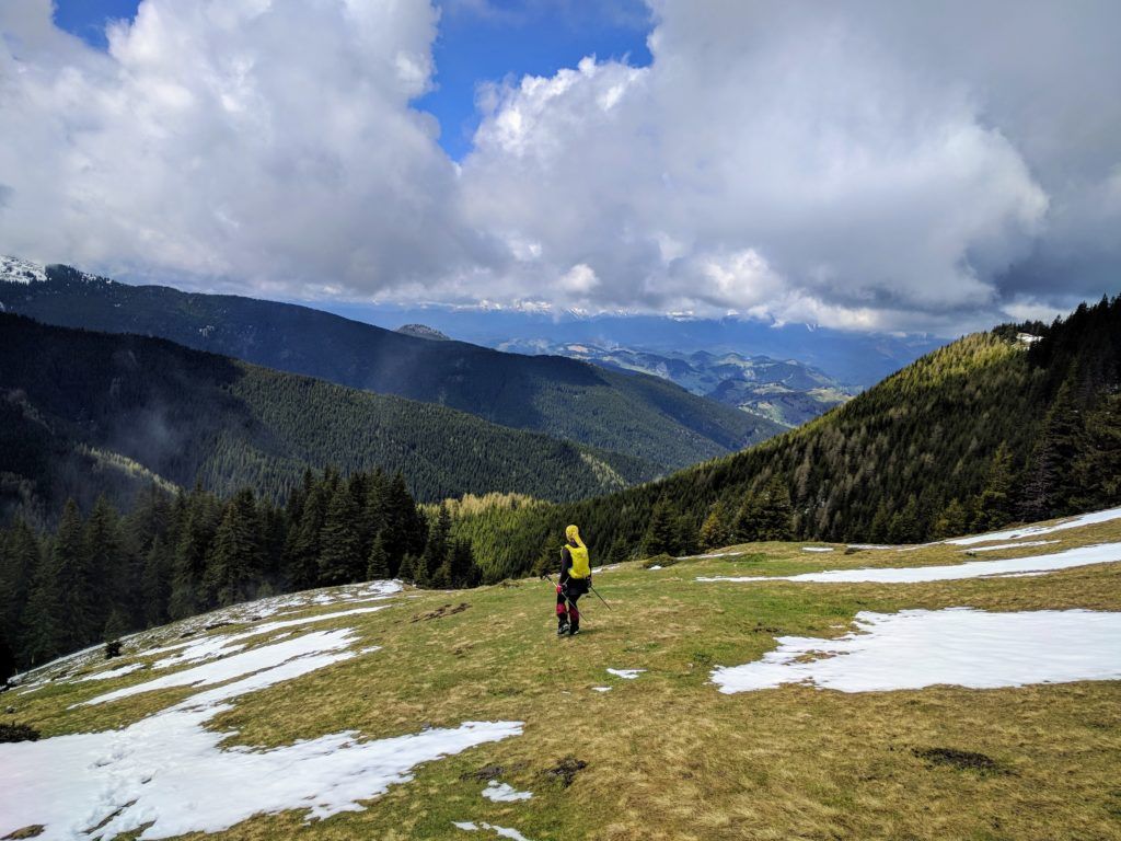 The weather started to look promising in the Bucegi Mountains