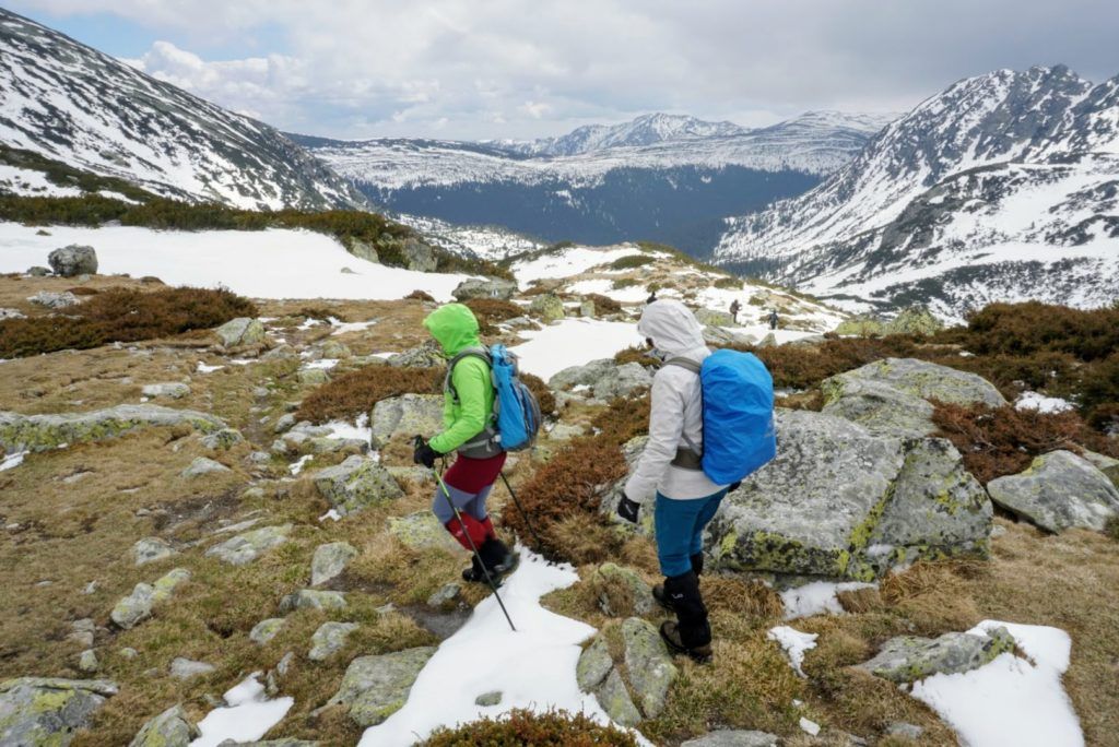 Descending from Lake Bucura