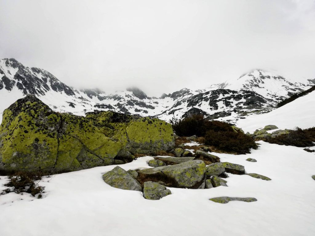 Thick fog over the Retezat Peak