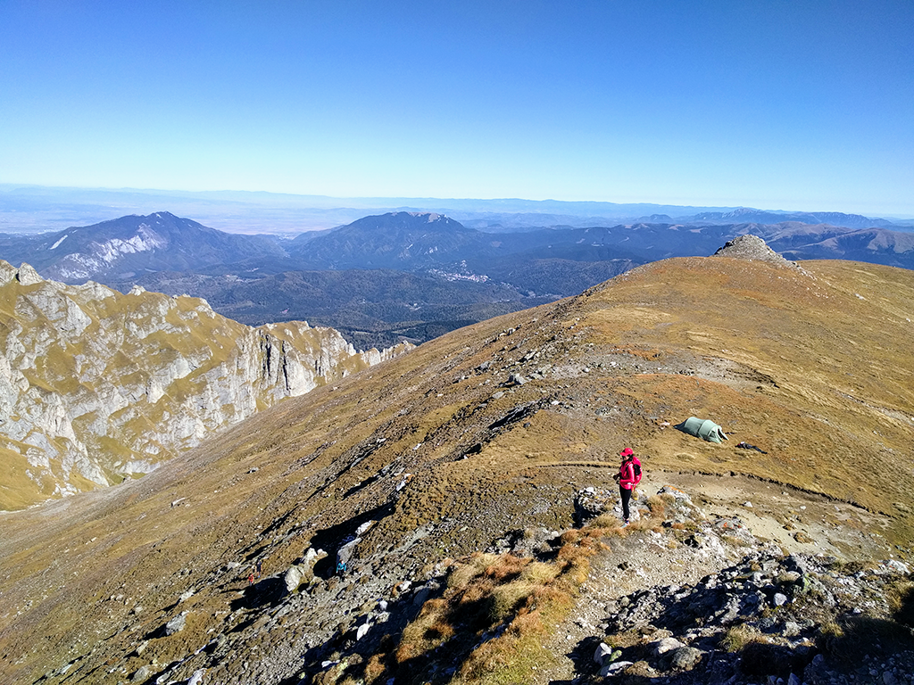 View from Morarului Ridge