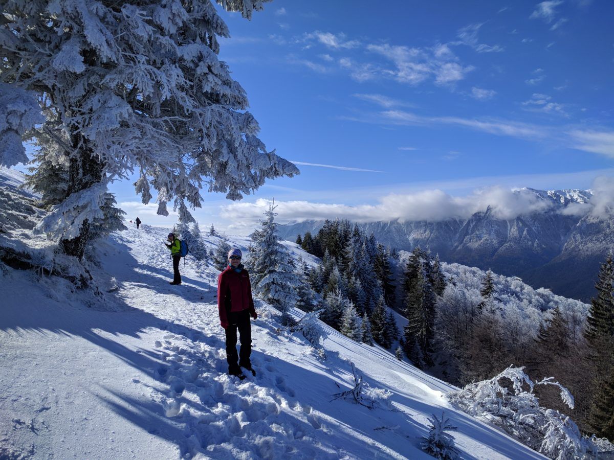 Romania: Beautiful winter trail in Baiului Mountains